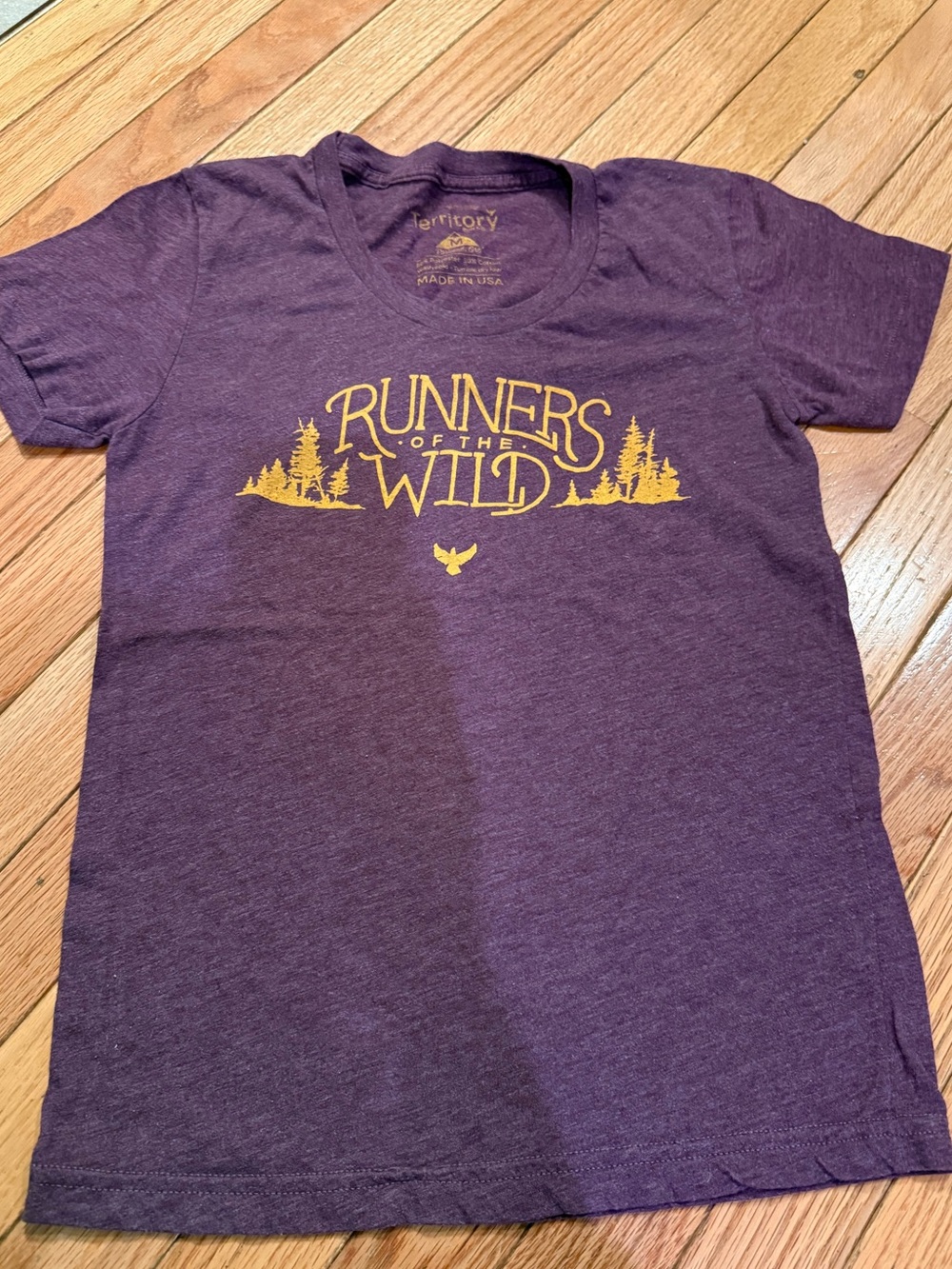 'Runners of the Wild' Short Sleeve Tee in Purple
